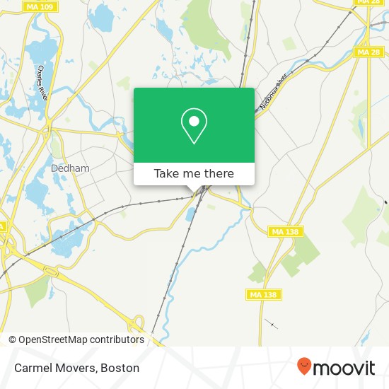 Carmel Movers map