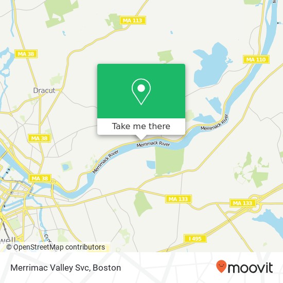 Mapa de Merrimac Valley Svc