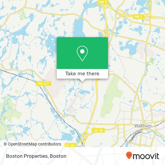 Mapa de Boston Properties