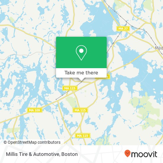 Millis Tire & Automotive map