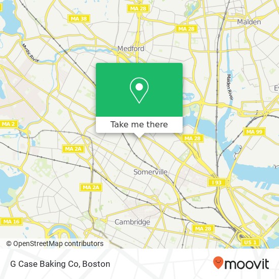 G Case Baking Co map