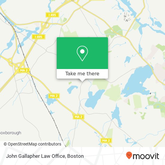 Mapa de John Gallapher Law Office