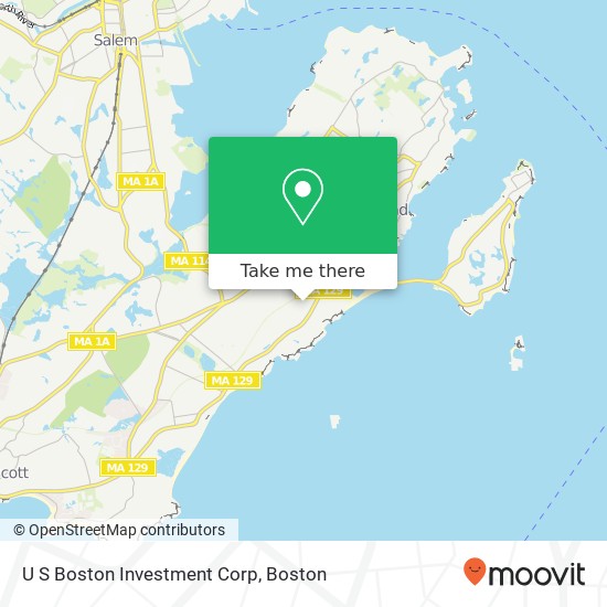 Mapa de U S Boston Investment Corp