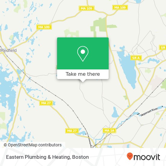 Eastern Plumbing & Heating map