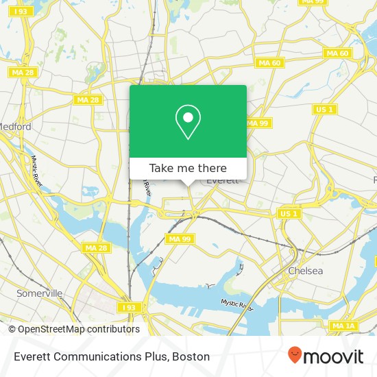 Mapa de Everett Communications Plus