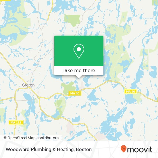 Mapa de Woodward Plumbing & Heating