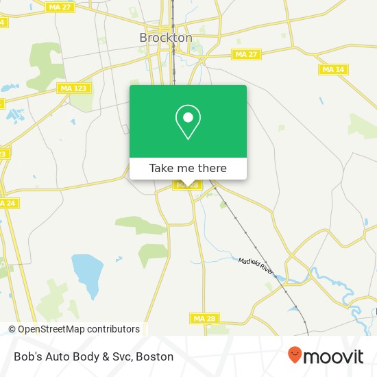 Bob's Auto Body & Svc map