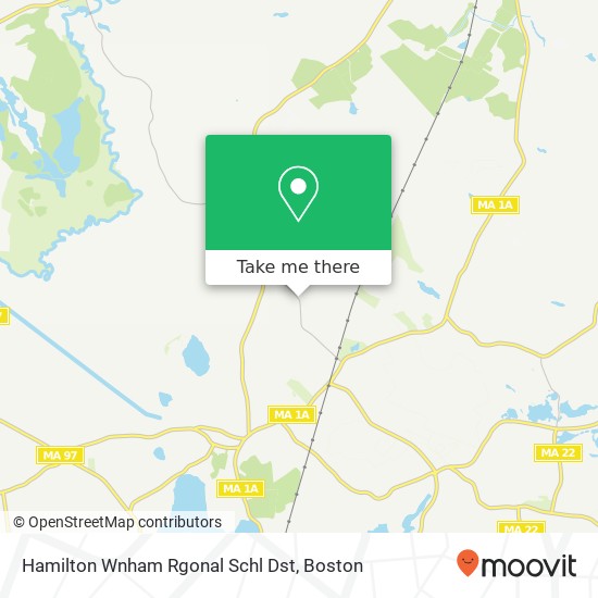 Hamilton Wnham Rgonal Schl Dst map