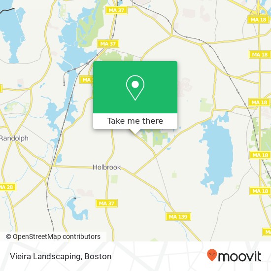 Vieira Landscaping map