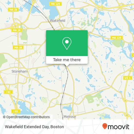 Wakefield Extended Day map