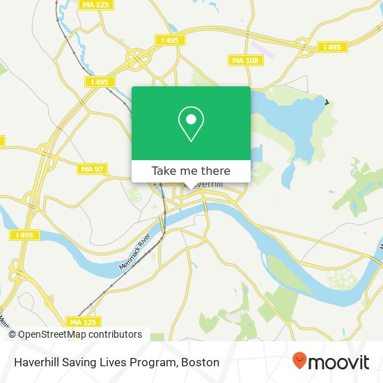 Mapa de Haverhill Saving Lives Program