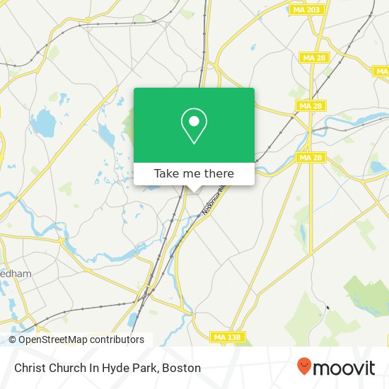 Mapa de Christ Church In Hyde Park