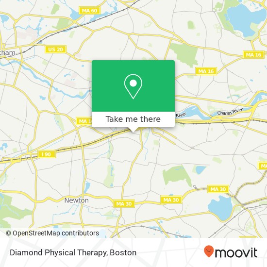 Diamond Physical Therapy map