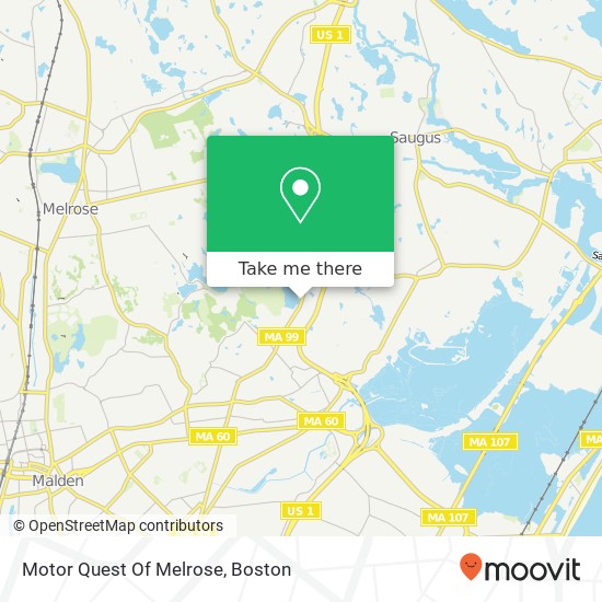 Motor Quest Of Melrose map