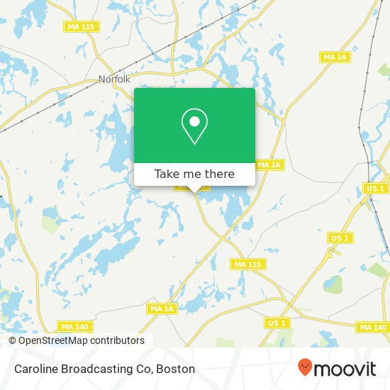 Caroline Broadcasting Co map