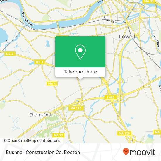 Mapa de Bushnell Construction Co