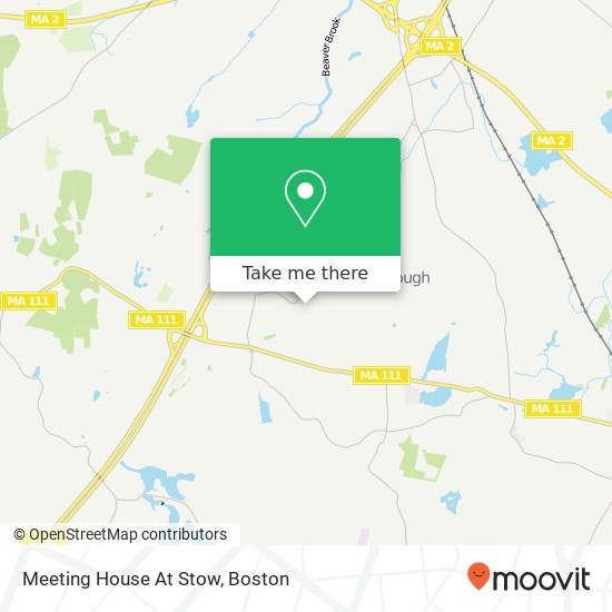 Meeting House At Stow map