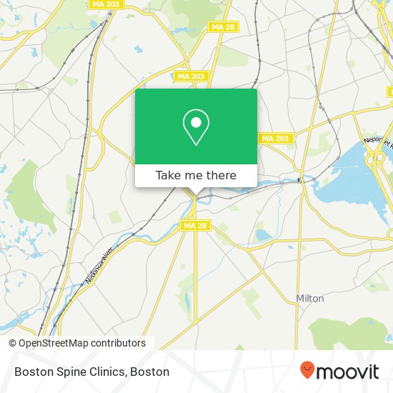 Boston Spine Clinics map