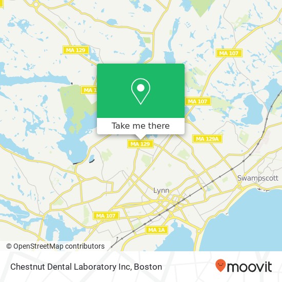 Mapa de Chestnut Dental Laboratory Inc
