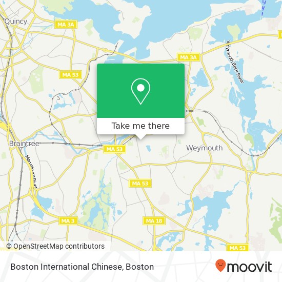 Boston International Chinese map