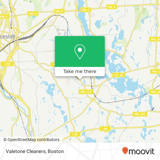 Valetone Cleaners map