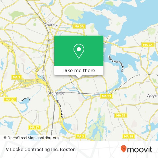 V Locke Contracting Inc map