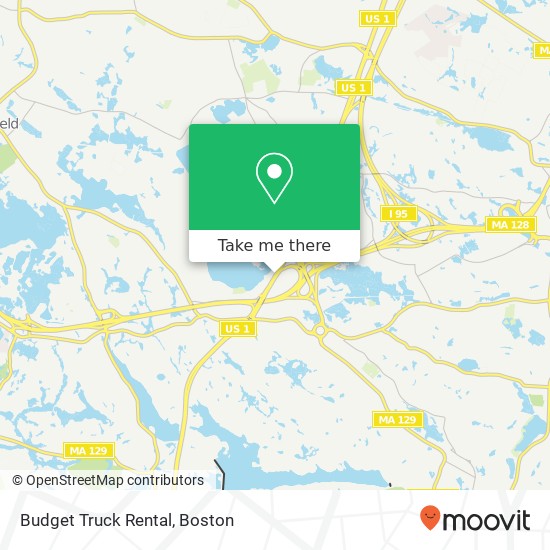 Mapa de Budget Truck Rental