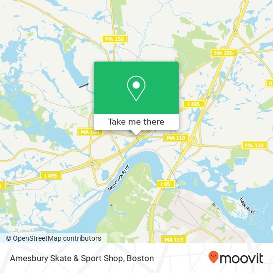 Mapa de Amesbury Skate & Sport Shop