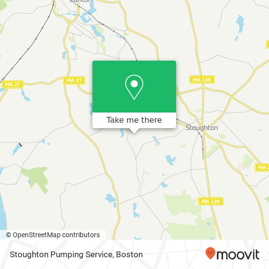 Mapa de Stoughton Pumping Service