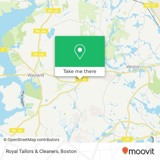 Royal Tailors & Cleaners map