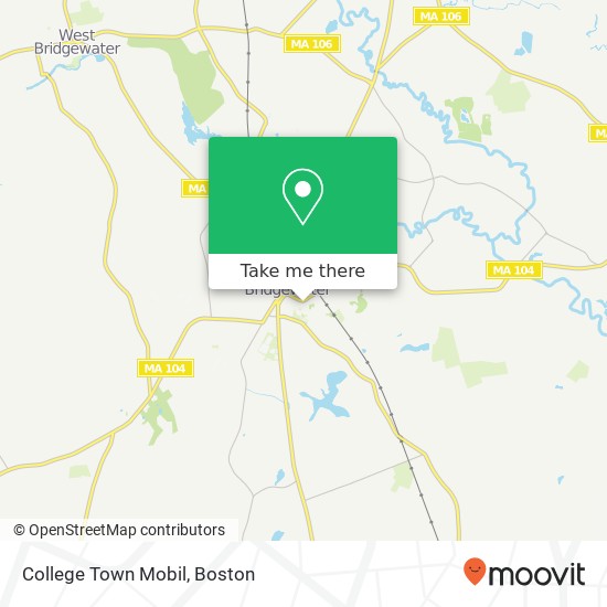 College Town Mobil map