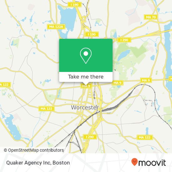 Mapa de Quaker Agency Inc