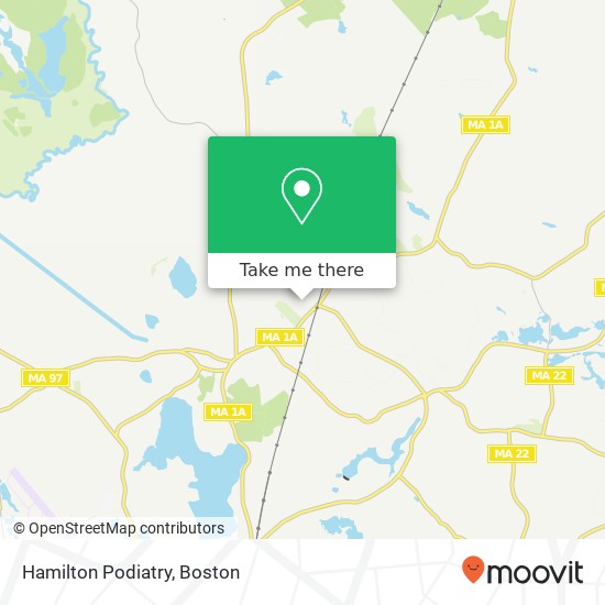 Hamilton Podiatry map