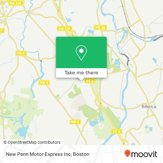 Mapa de New Penn Motor Express Inc