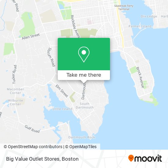 Big Value Outlet Stores map