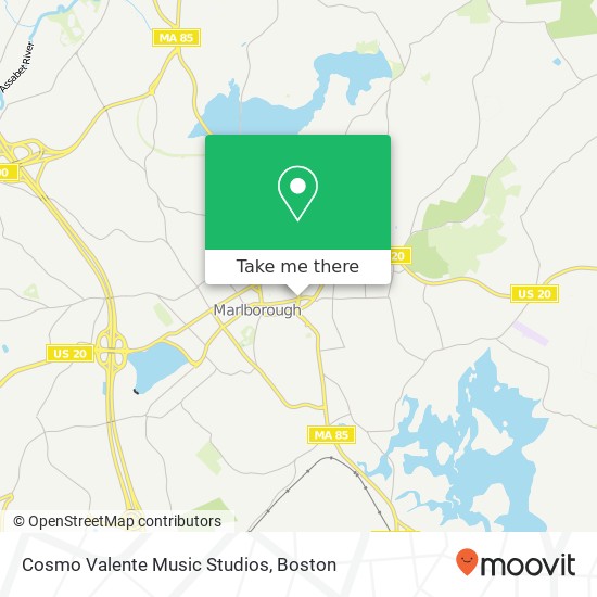 Mapa de Cosmo Valente Music Studios