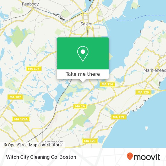 Mapa de Witch City Cleaning Co