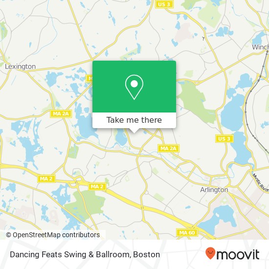 Dancing Feats Swing & Ballroom map