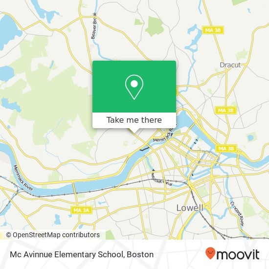 Mc Avinnue Elementary School map