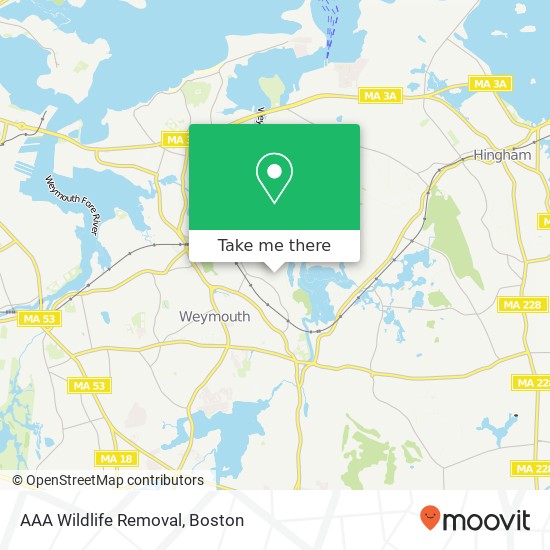 AAA Wildlife Removal map