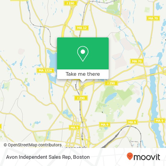 Avon Independent Sales Rep map