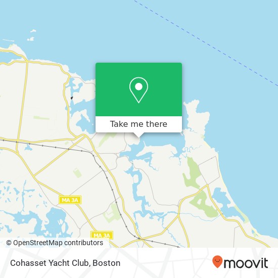 Cohasset Yacht Club map