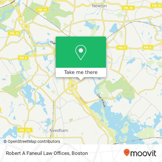 Mapa de Robert A Faneuil Law Offices