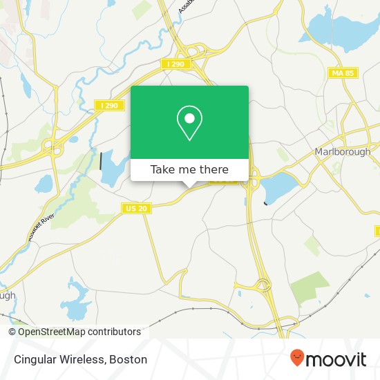 Cingular Wireless map