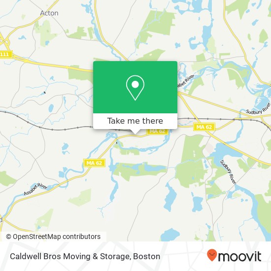 Caldwell Bros Moving & Storage map