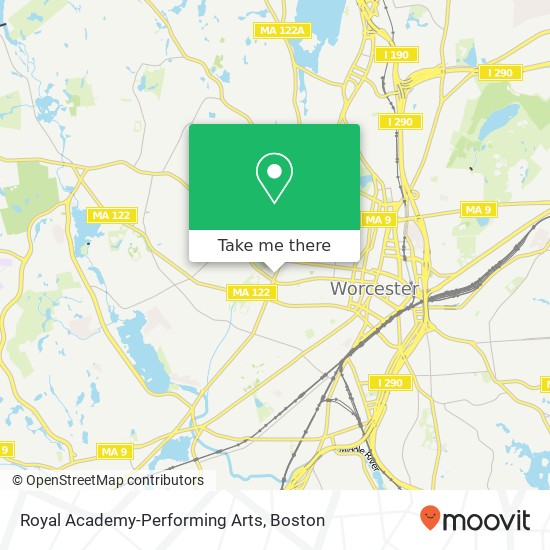 Royal Academy-Performing Arts map