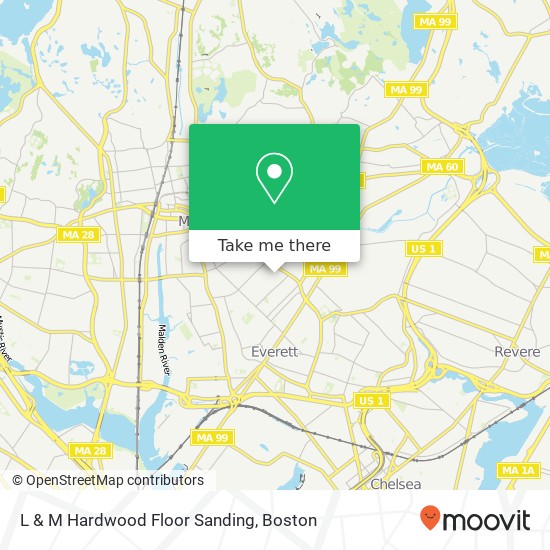 Mapa de L & M Hardwood Floor Sanding
