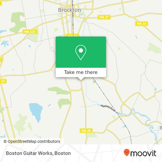 Mapa de Boston Guitar Works