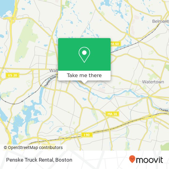 Mapa de Penske Truck Rental