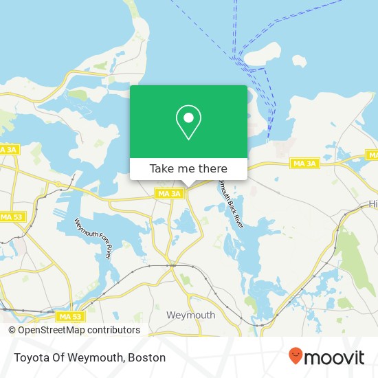 Toyota Of Weymouth map